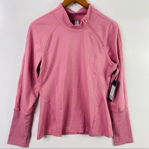 NWT Yogalicious Pull Over Pink Yoga Jacket Large